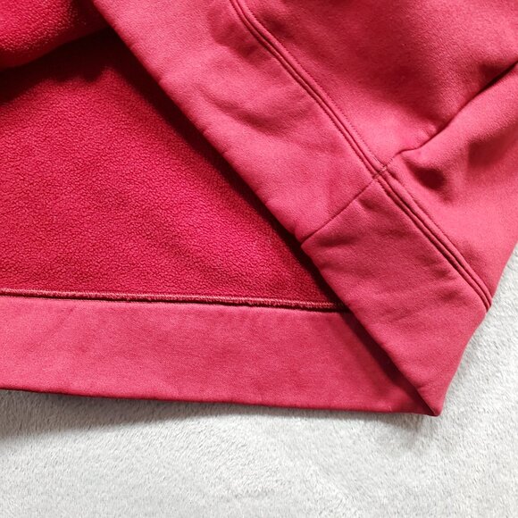 Under Armour Loose Hoodie Burgundy with Orange Embroidered Logo Men Sz L - Picture 10 of 12